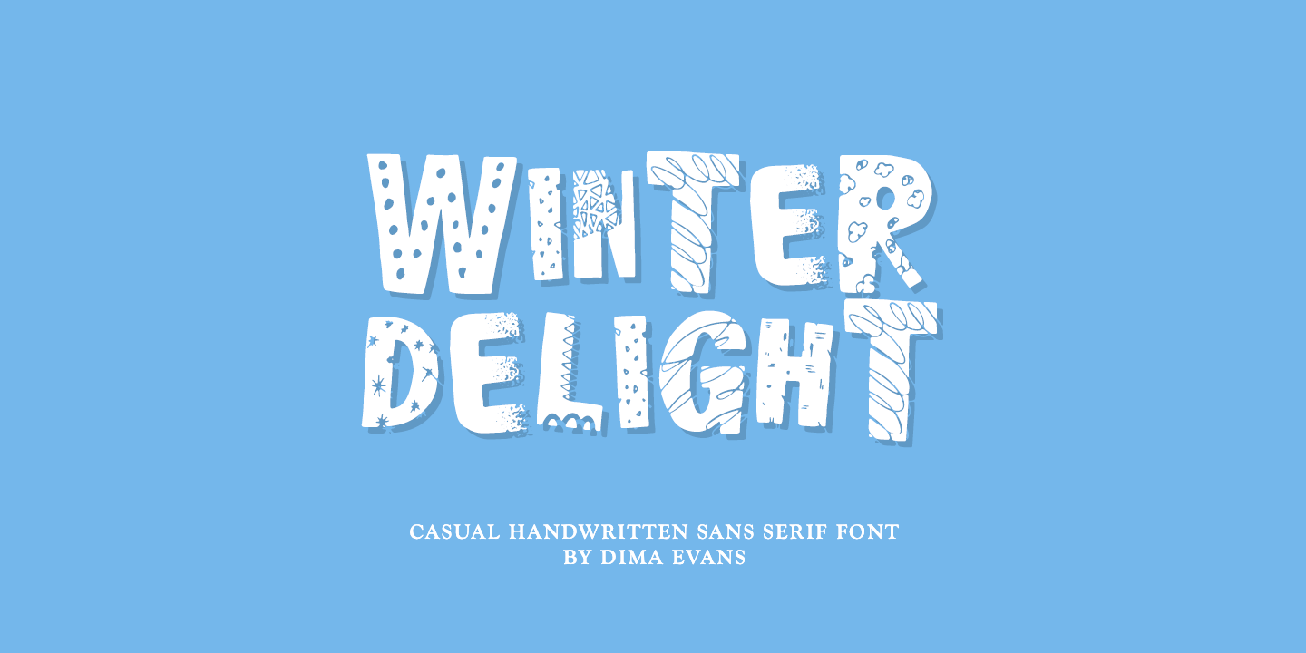 Example font Winter Delight #1